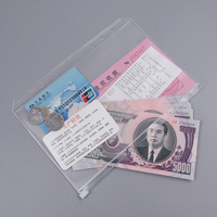 Bolsa de Almacenamiento Transparente para Cuadernos A5, A6, A7, Bolsa de Plástico PVC con Cierre para Hojas Sueltas, Tarjetas de Visita, Facturas y Documentos