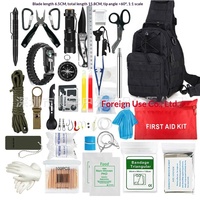 Kit de survie d'urgence de qualité industrielle, sac à dos tactique multifonctionnel en Oxford, capacité de 20 L, entièrement étanche