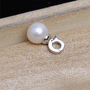 Pendentif en argent S925 avec perle, accessoire 5528, boucle universelle, petit support de perle vide, composants et accessoires de bijouterie DIY - Product Image 4