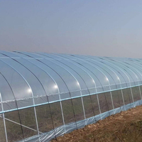 Serre tunnel agricole économique à structure circulaire, à installation facile, personnalisable, solaire