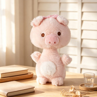 Nouvelle Peluche Cochon Mignon, Compagnon de Bureau, Animal en Peluche Décoratif, Cadeau Réconfortant