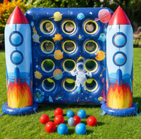 Jeu de lancer de cibles gonflables pour enfants, design original, activité de jeu en plein air dans la cour