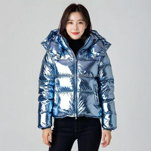 AQTQ 2024 Vente chaude Veste d'hiver de luxe pour femme en duvet d'<span class=keywords><strong>oie</strong></span> <span class=keywords><strong>ou</strong></span> de <span class=keywords><strong>canard</strong></span> imperméable avec capuche pour l'extérieur - Product Image 1