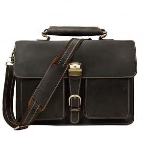 Sac de Direction Grande Taille pour Homme en Similicuir Souple, Porte-Documents Portable pour Ordinateur Portable avec Fermeture Éclair, Accessoire de Bureau - Product Image 1