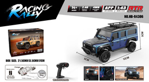 Coche RC Miniatura 1:43 4x4 <span class=keywords><strong>de</strong></span> Escritorio, Simulación a Escala Real, Todoterreno Eléctrico <span class=keywords><strong>de</strong></span> Plástico, Camioneta Rock Crawler <span class=keywords><strong>de</strong></span> Grado Hobby para Niños - Product Image 5