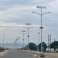 Éclairage routier extérieur LED en aluminium moulé sous pression pour projets autoroutiers, étanche IP65, à économie d'énergie, avec panneau solaire séparé, 40W-180W