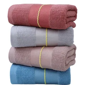 Vente en gros de draps de bain de haute qualité serviettes extra large 70*140 serviettes de bain en coton de luxe, douces au toucher