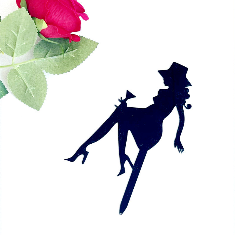 Girl's Birthday Cake Decoration Fashion Girls Shadow Cut Topper Gold Queen  Beauty Cut Acrylic Topper for Cake Decor| Alibaba.com
