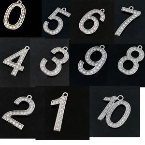 0 untuk <span class=keywords><strong>10</strong></span> nomor jimat liontin untuk wanita hadiah DIY perhiasan Sorority gelang kalung - Product Image 1