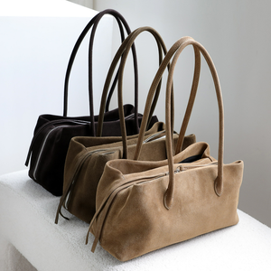Tas Wanita Kulit Suede atau Kulit Sapi TC OEM ODM, Tas Selempang Kulit Asli Wanita, Tas Ketiak, Laris Manis - Product Image 3