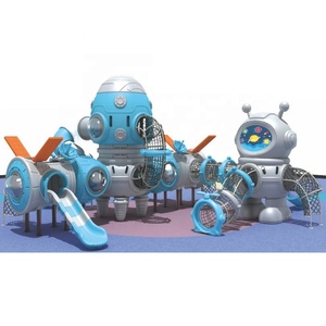 สนามเด็กเล่นกลางแจ้งแบบกำหนดเองพร้อมสไลเดอร์, ตาข่ายปีนป่าย, ม้าโยกสปริง และสิ่งอำนวยความสะดวกสำหรับการเล่นอื่นๆ มากมาย - Product Image 1