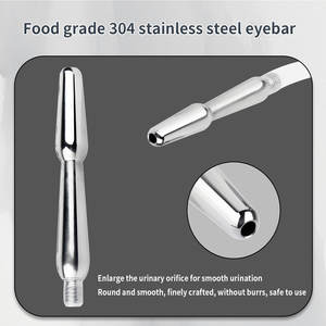 FRRK 304 Plug Anal en acier inoxydable avec bâton d'oeil de cheval SM jouet <span class=keywords><strong>sexuel</strong></span> étanche pour rapports sexuels anaux pour homme - Product Image 4