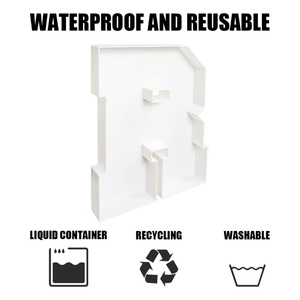 Letra Rellenable de 30.5cm, Caja de Plástico con Forma de Letra del Alfabeto, Bandeja para Aperitivos - Product Image 2