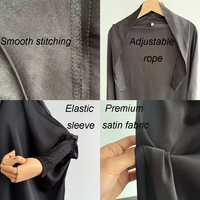 Jilbab 1 Pièce Velours Satin Ramadan EID Plus Size Vêtements Islamiques Vente en Gros Femmes Musulmanes Modeste Prière Turc Jilbab Français