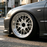 Jantes en alliage forgé RSII RS2 Retro, finition argentée, rebord usiné, rivets, jantes profondes 17-22'', 5x112 5x120 5x114.3 pour BMW M3 M4, Benz, Audi