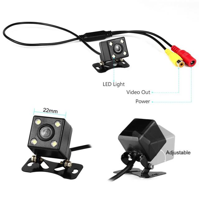 HD Night Vision Mini Camera Wide Angle Back up Hidden Car Rearview Reverse Camera