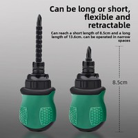 Set Obeng Plastik 13-Piece Mini dengan Gagang Plastik, Torx, Segitiga, Bentuk-U, Silang, Pipih, Kepala Ganda, Teleskopik, Ratchet, Magnetik, Dapat Dilepas
