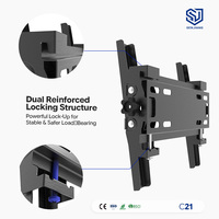 Support mural inclinable pour téléviseur de petite taille, OEM d'usine, support mural de haute qualité pour téléviseur inclinable de 14 à 43 pouces, support mural en acier