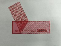 Anti Counterfeit Label Security Sticker Custom Logo Waterproof Adhesive for Product Brand Protection