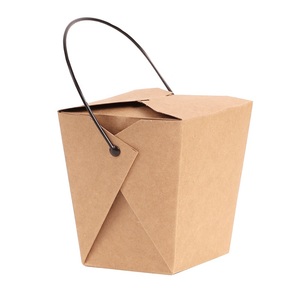 Contenedor de postre desechable, fiambrera de embalaje kraft, para <span class=keywords><strong>comida</strong></span> rápida - Product Image 5