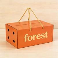 Caja de Cartón Corrugado para Envío de Frutas, Impresión Personalizada al por Mayor, Gran Capacidad, para Ciruelas, Frutas Variadas