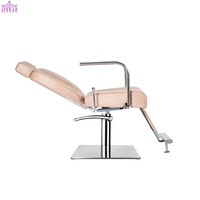 Nouveau Style De Luxe Rose Blush Rembourrage Maquillage Chaises Inclinables Style Chaise De Barbier Coiffeur Styliste Chaise De Salon De Beauté