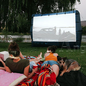 Théâtre extérieur gonflable commercial, cinéma de location portatif extérieur de projecteur avant et arrière de partie de famille - Product Image 3