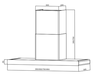 Ống xả phạm vi mui xe Bộ phận thay thế lọc bếp nồi mui xe lọc nhôm lưới mỡ Lọc - Product Image 2