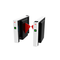 Tourniquet automatique à capteur intelligent en acier inoxydable 304 avec système de contrôle d'accès par empreinte digitale pour entrée d'entreprise