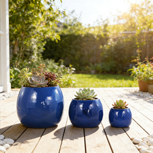 Vasi Grandi in Ceramica Smaltata Moderni per Bonsai e Piante da Giardino, Vendita all'Ingrosso - Product Image 5