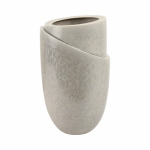 Grande Vaso Ovale in Ceramica con Bordo Stratificato per Soggiorno e Arredamento Casa, Vaso per Fiori per Camera da Letto, Vanità e Cucina - Product Image 4