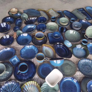 Commercio all'ingrosso Chaozhou smalto reattivo in ceramica ninnerware fornito a buon mercato set da pranzo in porcellana piatti e piatti ciotole stock pronti - Product Image 5