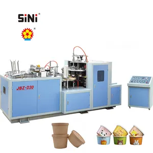 Sini Hot Sell Middle Speed Automatic Paper Plate Bowl Forming Lunch Box Make Machine