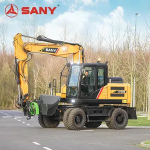 Sany 8 Ton 9 Ton 13 Ton 14 Ton 16 Ton 7 Ton Mini Excavator Sany Wheel Excavator For Site Cuts, Demolition