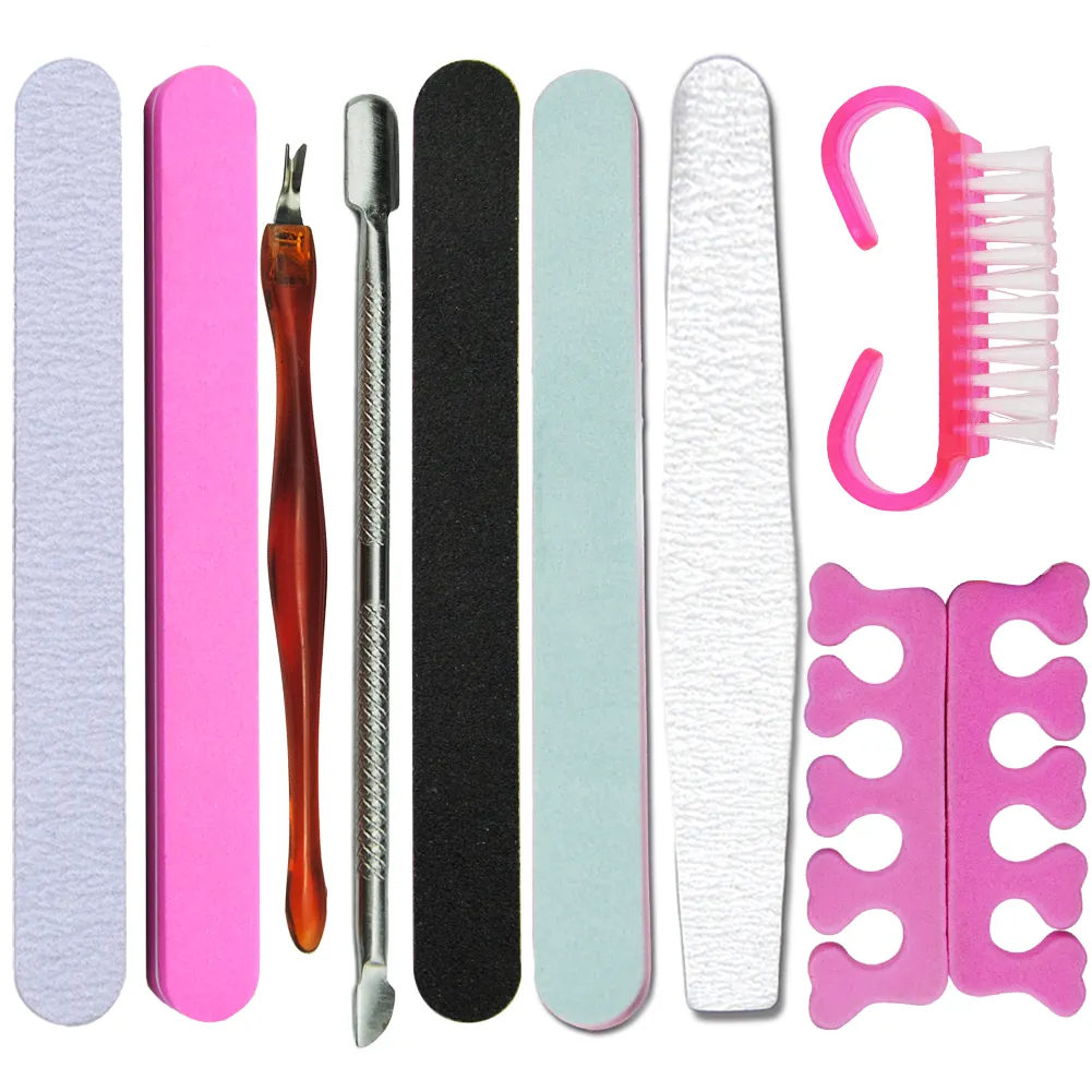 Nail Files Set Wholesale Nail Product Supply Professional Nail Care Manicure Tool Set Files Buffers for Salon OEM Logo