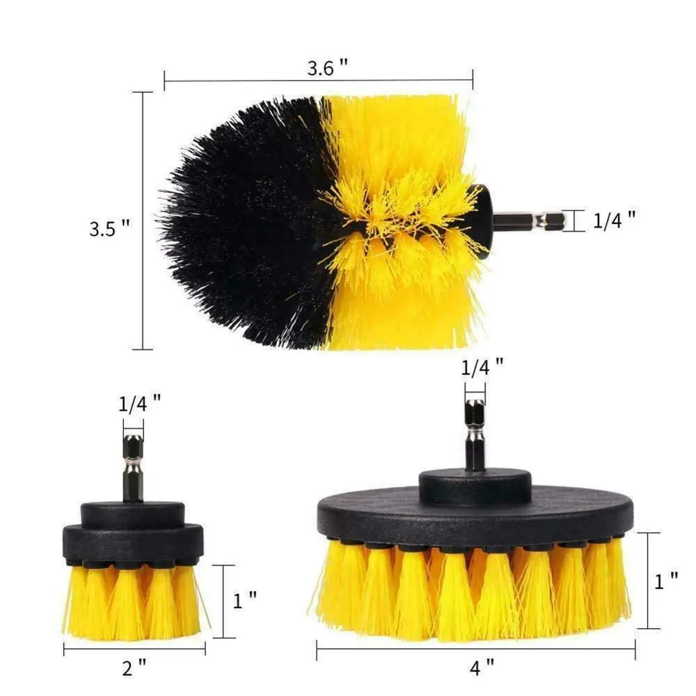 Drill bit wheel cleaning brush carbon brush for drill
