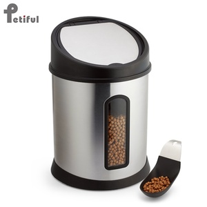 880 Made in Taiwan Manufacturer Plastic and Metal Material Durable Use Dry Pet <b>Food</b> Storage <b>Container</b> - Product Image 3