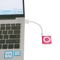 Cable de datos y carga USB de 3,5mm al por mayor de fábrica para iPod Shuffle 3/4/5/6/7 Gen, cable corto de 13CM con servicio OEM/ODM