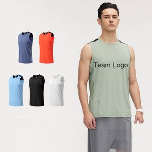 Chaleco Deportivo Personalizado de Secado Rápido para Maratón, Tejido, Casual, Cuello Redondo, Reversible, para Hombre, Entrenamiento, Running - Product Image 1