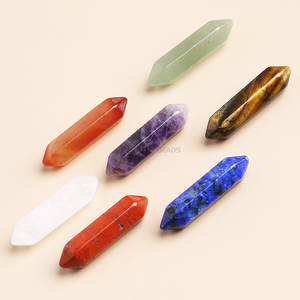 Jd Đá Quý Số Lượng Lớn Pha Lê Đôi Cánh Lục Giác Lăng Kính Hạt Bán Buôn Kim Loại Đôi Cánh Lục Giác Lăng Kính - Product Image 2