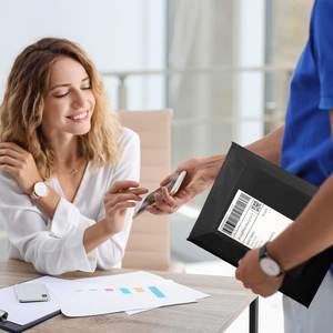 Sac de transport d'expédition réutilisable, résistant, écologique, recyclable, pliable, pour la livraison de colis de petites entreprises - Product Image 5