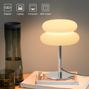 Đèn bàn màu cam hiện đại sáng tạo, đèn ngủ bàn cạnh giường, đèn trang trí phòng khách đơn giản, đèn ngủ nhỏ - Product Image 4