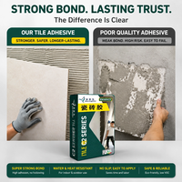 Mortier-colle polymère modifié C2E 20kg à temps d'ouverture prolongé pour grandes dalles de porcelaine, adhésif pour carrelage mural et de sol, fourniture directe usine