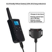 Ferngesteuertes Hundetrainingshalsband IP67 Wasserdicht Wiederaufladbar LCD-Display Piepton Vibration Schock für Outdoor-Hundeverhaltenstraining