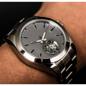 2025 montre-bracelet mécanique en acier pour hommes de luxe haut de gamme étanche montre Tourbillon unique Phase de lune fonction cadran 41mm bande - Product Image 4