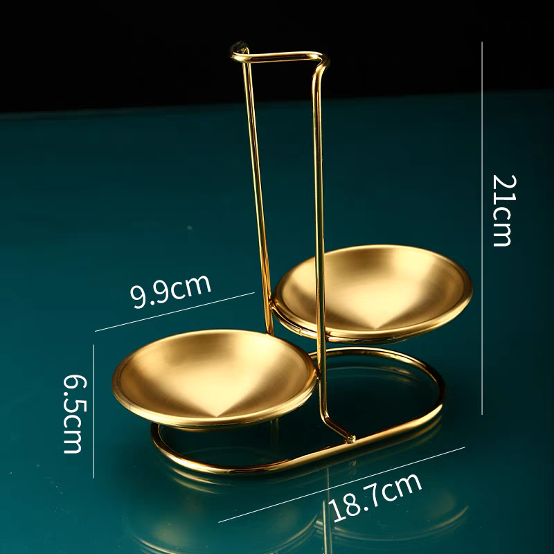 Doppia testa circolare in acciaio inox