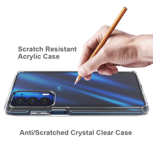 Funda de acrílico duro transparente para teléfono móvil, carcasa protectora completa para Motorola Edge <span class=keywords><strong>2021</strong></span> G50 G60 5G - Product Image 4