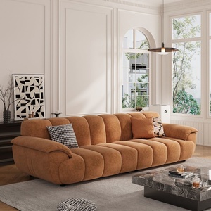 Modern Living Room Velvet Combination <strong>Sofa</strong> <strong>Foam</strong> Filled Linear <strong>Sofa</strong> sealed Packaging Multiple Sizes Are Available for Selection - Product Image 3