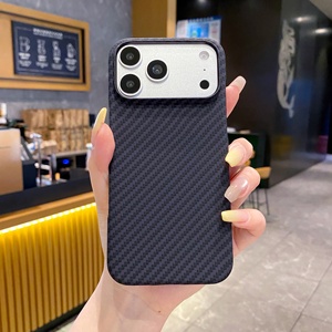 PC 360 Full Wrap Protection Carbon Fiber Mobile Phone Cases For iPhone 17 Shockproof Pure Color Design Matte Finish Protective - Product Image 6