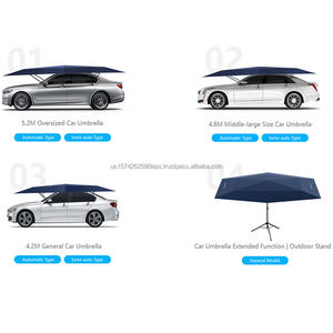 Vente chaude 4.2m 4.8m 5.5m Couverture d'ombre de toit de voiture Parapluies de voiture automatiques avec télécommande - Product Image 2